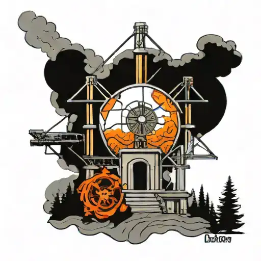 Chernobyl Nuclear Power Plant tattoo design idea