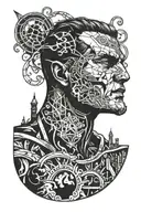 Homelander from The Boys TV series inspired tattoo featuring tattoo design idea
