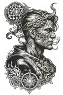 Homelander from The Boys TV series inspired tattoo featuring tattoo design idea