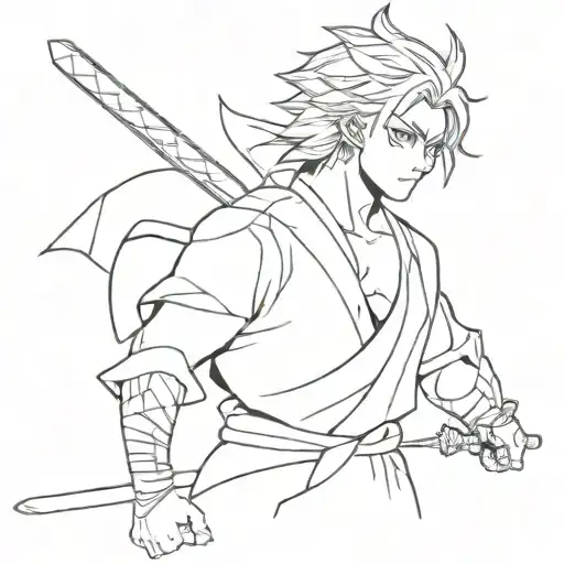demon slayer mark  anime tattoo design idea