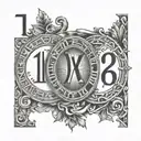 3 roman numeral dates 10 10 2000 tattoo design idea
