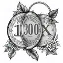 3 roman numeral dates 10 10 2000 tattoo design idea
