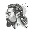 Overthinking; Minimalist  tattoo design idea