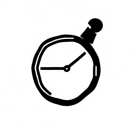 time growth hardship tattoo design idea