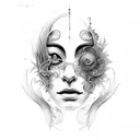 time passing change hardship tattoo design idea