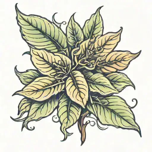 Tobacco Plant tattoo design idea