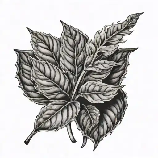 Tobacco Plant tattoo design idea