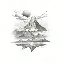 mount kailash tattoo design idea