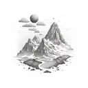 mount kailash tattoo design idea