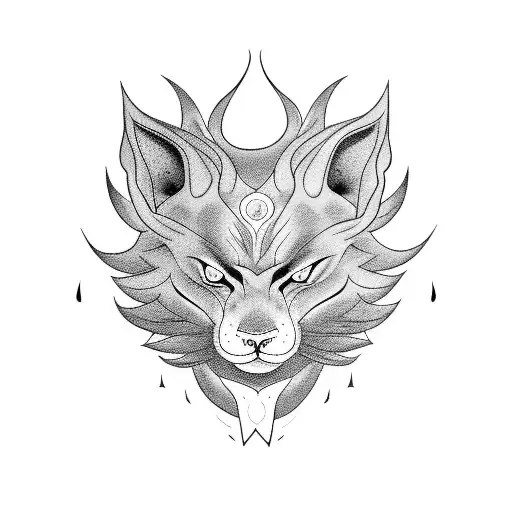 Kurama  tattoo design idea