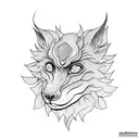 Kurama  tattoo design idea