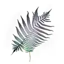 fern leaf  tattoo design idea