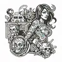 trans visibility  tattoo design idea