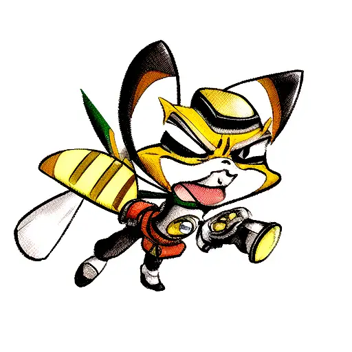 ratchet and clank tattoo design idea