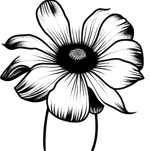 Chrysanthemum, 2 poppies, morning glory, snowdrops tattoo design idea