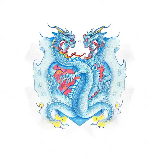 Dragon forarm tattoo design idea