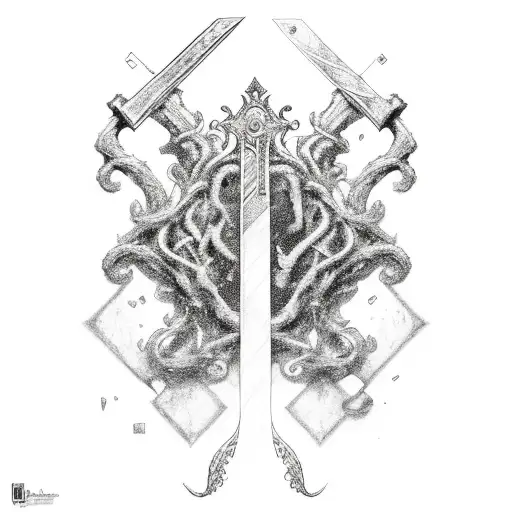 Black and White, fine art, glass Keyblade from kingdom hearts,  tattoo design idea