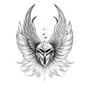 valkyrie wings tattoo design idea