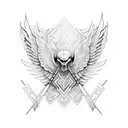 valkyrie wings tattoo design idea