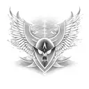valkyrie wings tattoo design idea