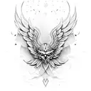 valkyrie wings tattoo design idea