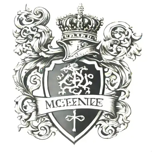 McKenzie clan crest luceo non uro tattoo design idea