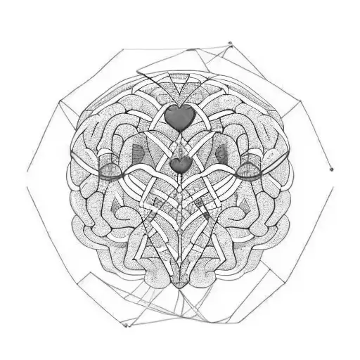 beach cancer heart dna brain tattoo design idea