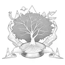 from a tree to a guitar tattoo design idea