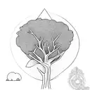from a tree to a guitar tattoo design idea