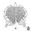 from a tree to a guitar tattoo design idea