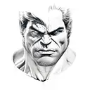 incredible hulk  tattoo design idea