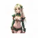 a female elf tattoo design idea