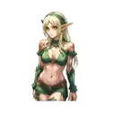 a female elf tattoo design idea