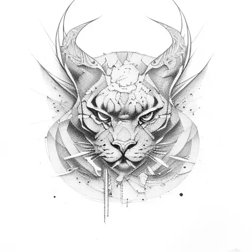 ripped canvas being fixed tattoo design idea