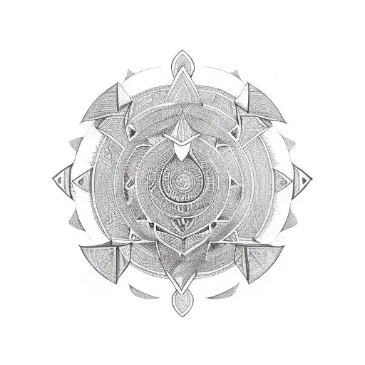 African tribal symbols of love and eternity tattoo design idea