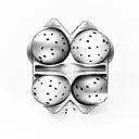 eggs on toast tattoo design idea