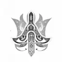 Hamsa Symbol tattoo design idea