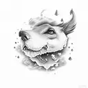 every cloud has a silver lining tattoo design idea