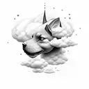 every cloud has a silver lining tattoo design idea