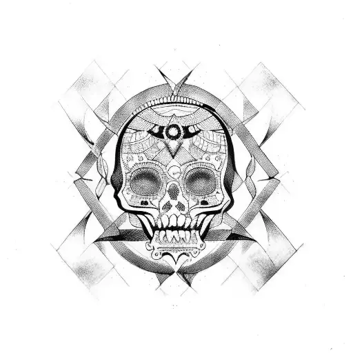 memento mori and memento vivere  tattoo design idea
