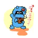 cookie monster smoking tattoo design idea