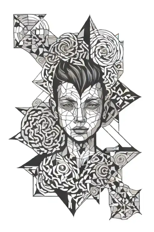 kid traumatized lost soul tattoo design idea