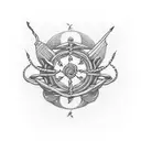 Incorporate a continuous red thread symbolizing eternal connection and fate, intertwined with meaningful words or phrases tattoo design idea