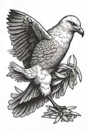 sea gull French fries  tattoo design idea