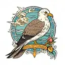 sea gull tattoo design idea