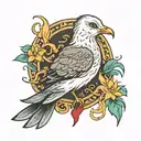 sea gull tattoo design idea