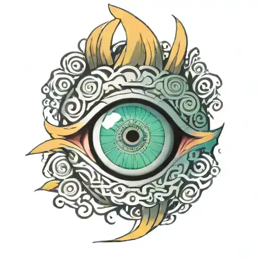 naruto sage eye tattoo design idea