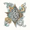 four elements tattoo design idea