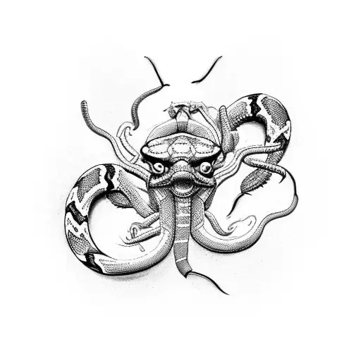 I have given you authority to trample on snakes and scorpions and to overcome all the power of the enemy; nothing will h tattoo design idea