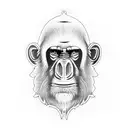 Mandrill tattoo design idea